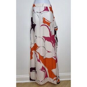 DVF Diane von Furstenberg Molly Eden Garden Multi Silk Maxi Skirt Women Sz 8 NWT